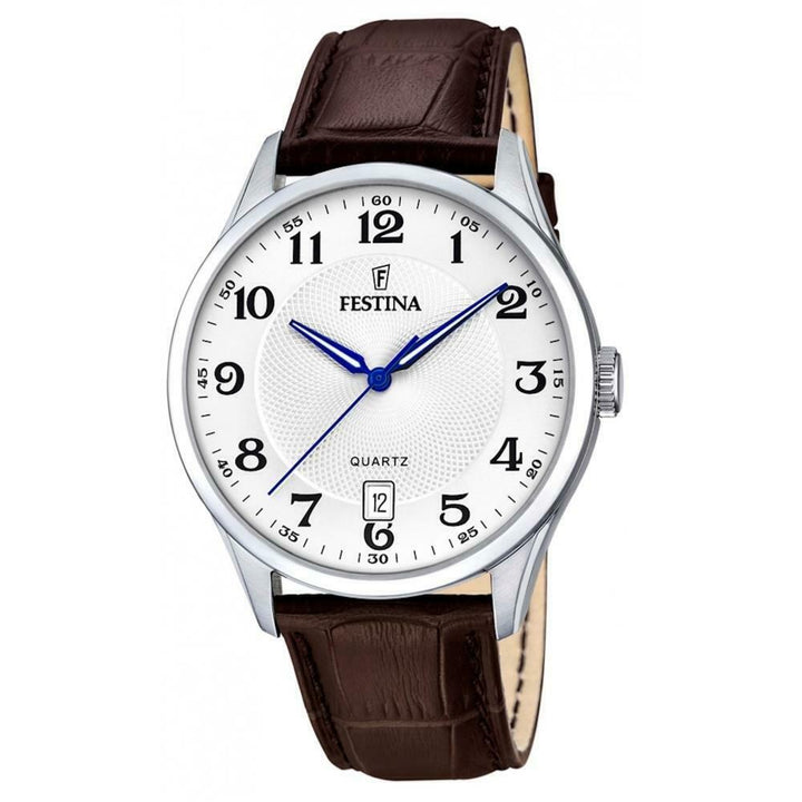 Orologio Uomo Acciaio Festina Quarzo Numeri Pelle F20426/1