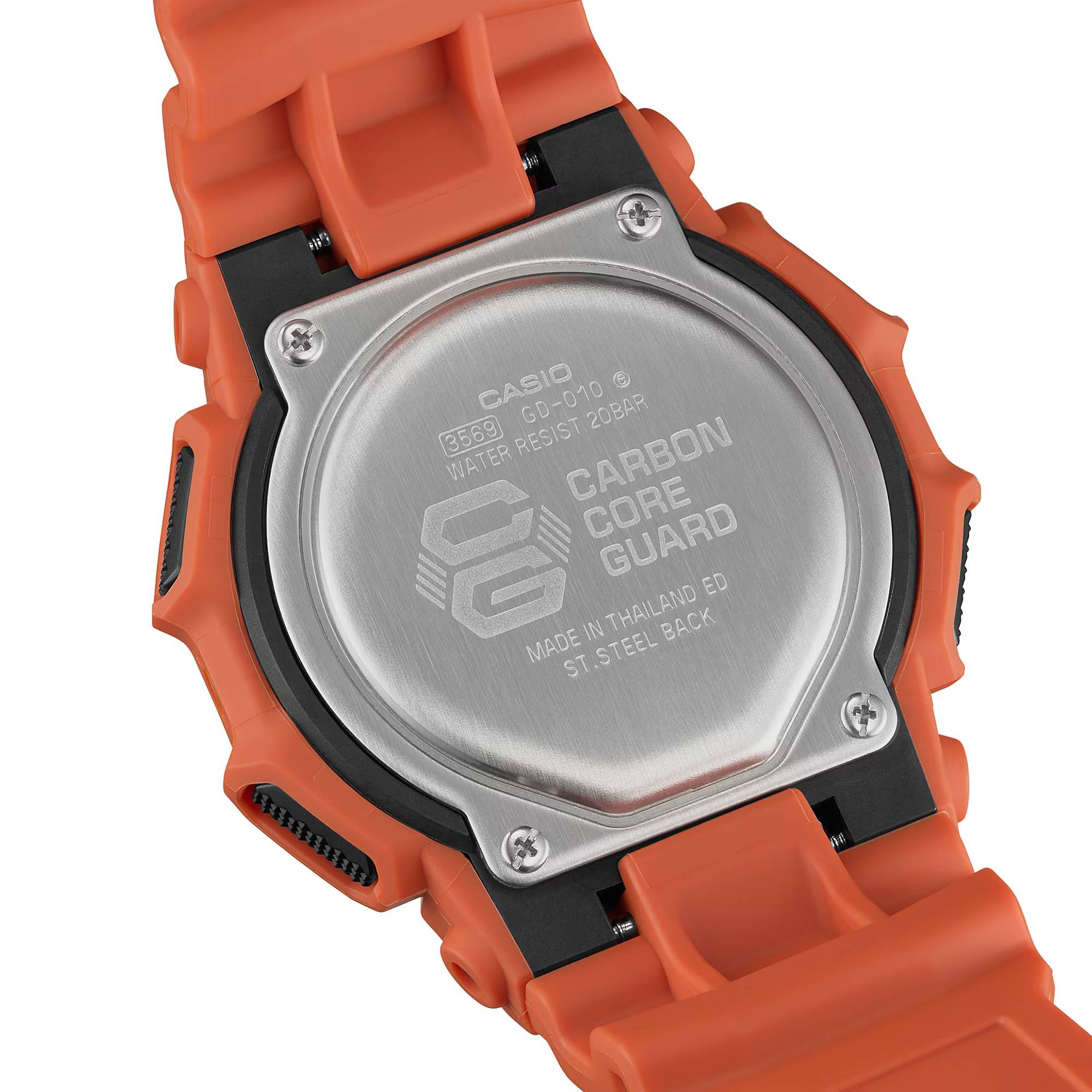 Orologio Uomo Casio G-SHOCK Arancione Digitale 10 Anni Batteria GA-010-4ER