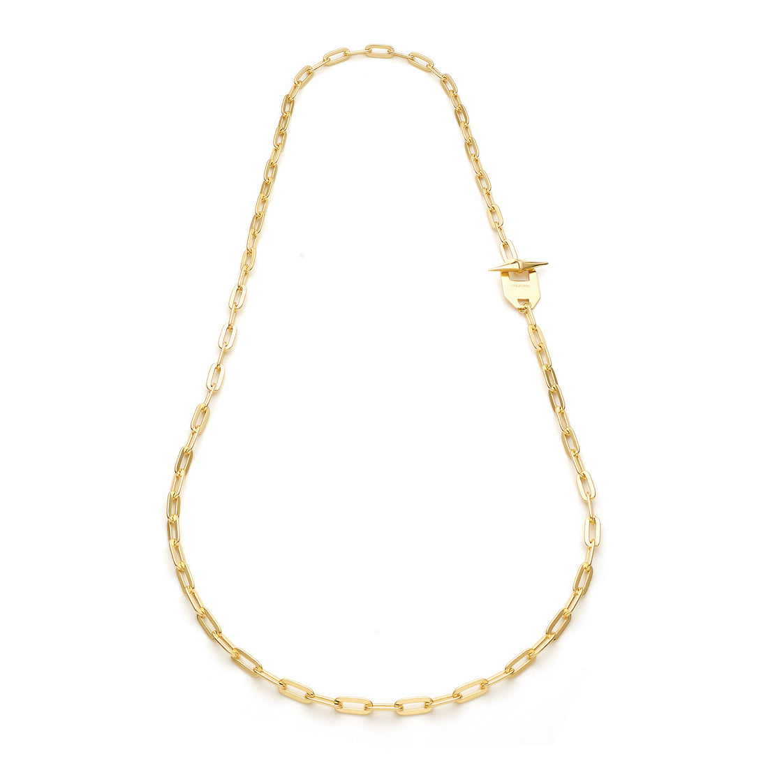 Collana Donna Unoaerre Lunga Bronzo Dorato Anelli Ovali Lucidi 566172