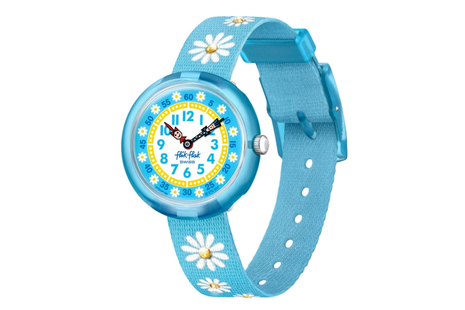 Orologio Swatch Flik Flak Quarzo Solo Tempo Azzurro FBNP186