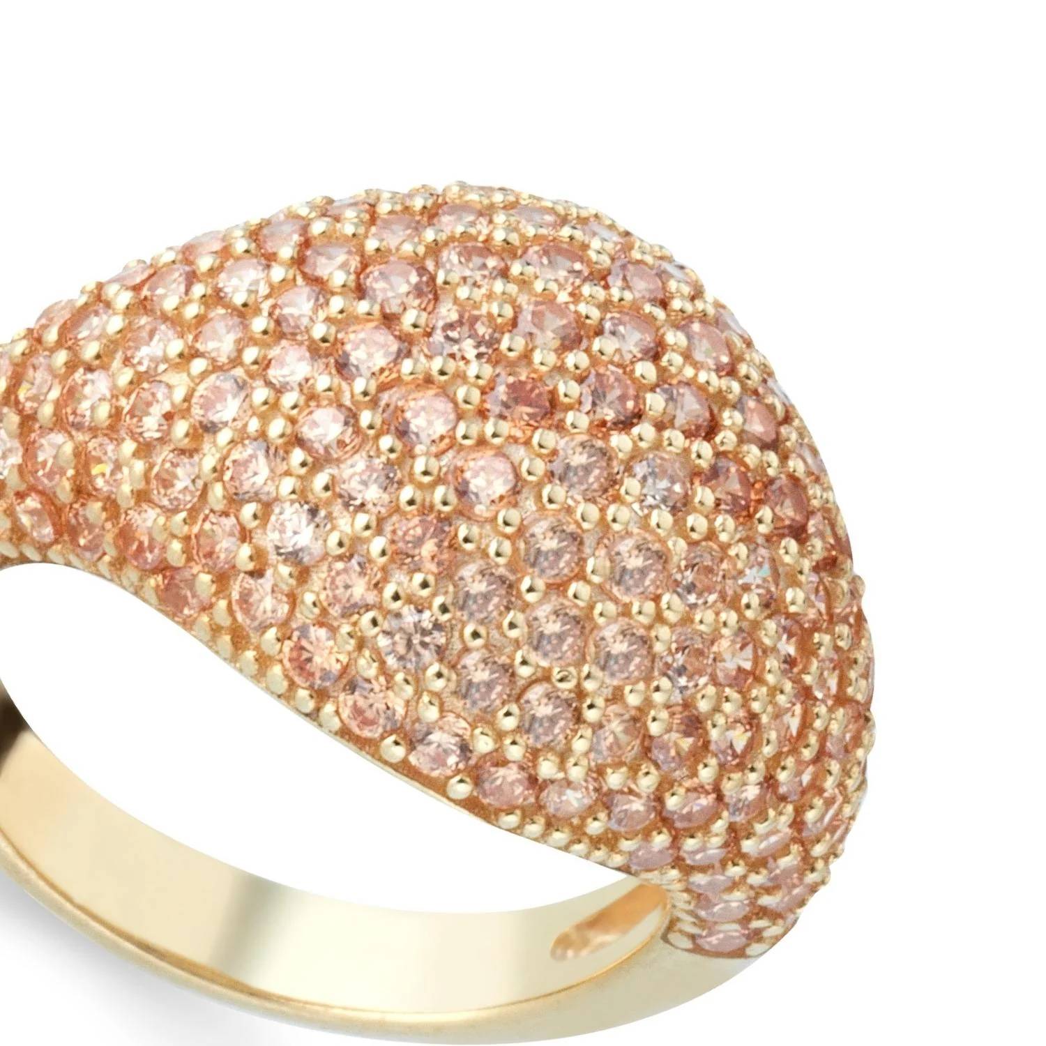 Anello Chevalier Donna Laura P. Argento Dorato 925 Zirconi Champagne AN0106GC/10