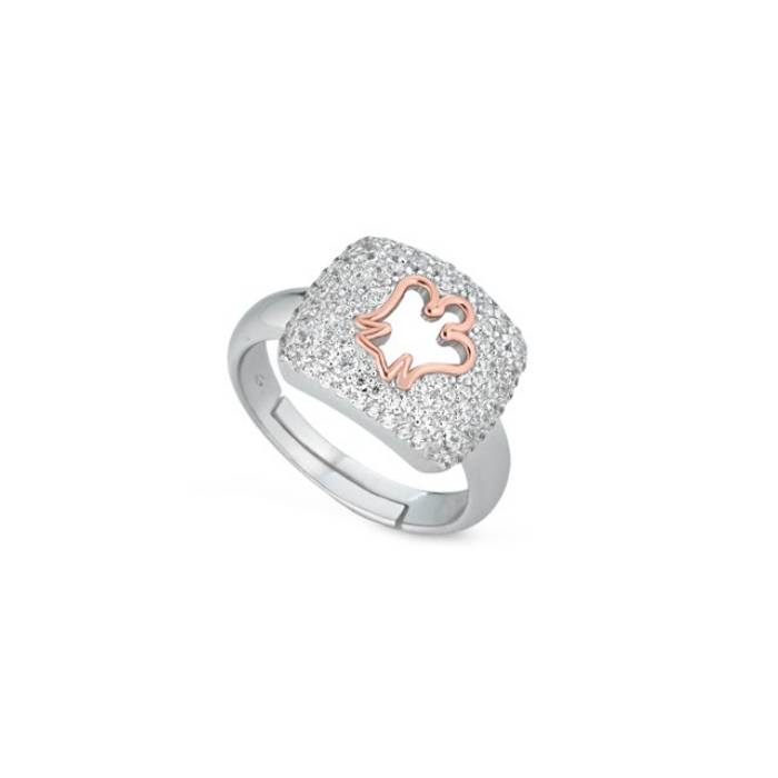 Anello Donna Roberto Giannotti Argento Zirconi Bianchi Angelo Traforato GIA809-12-14