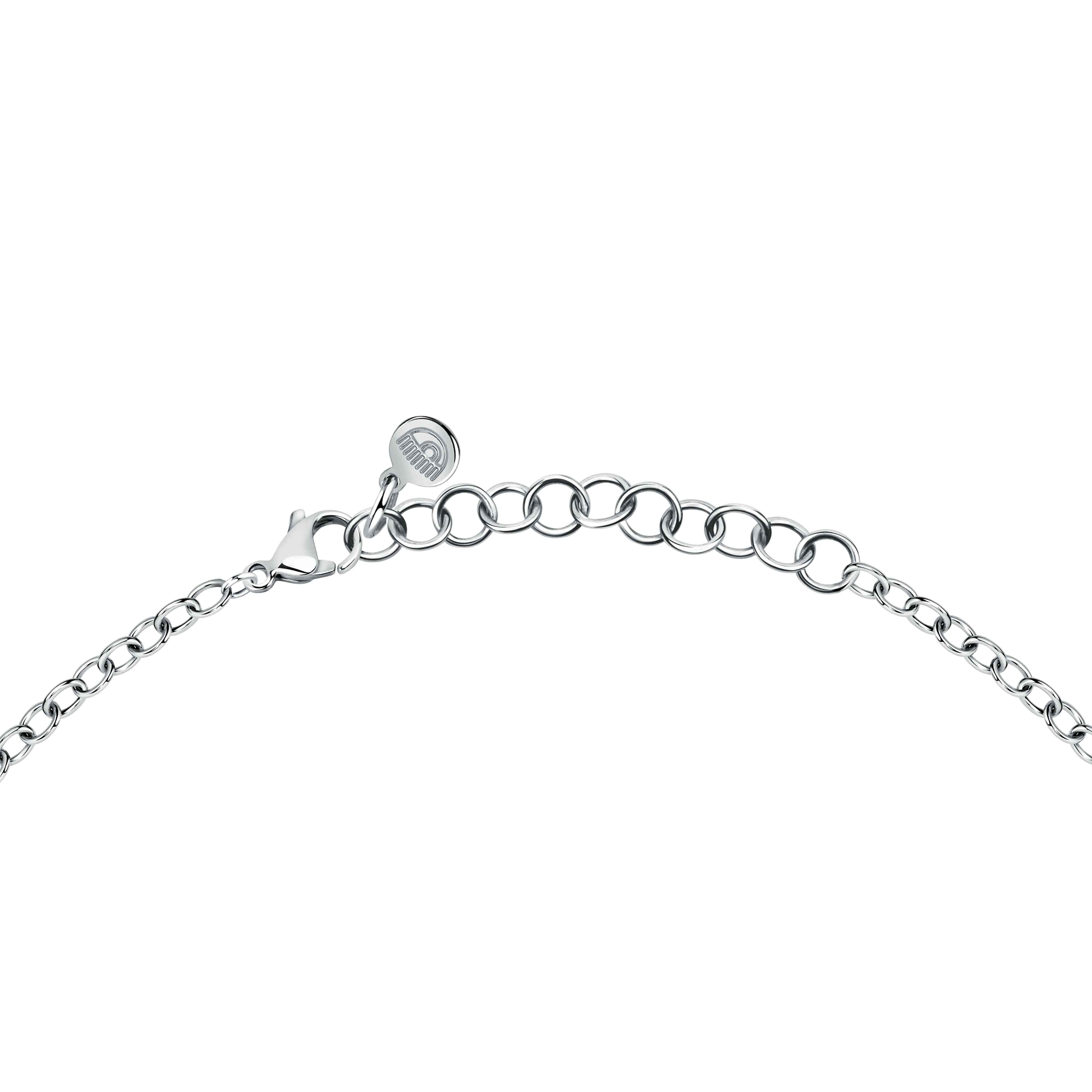 Collana Tennis Donna Chiara Ferragni Acciaio Zirconi Bianchi Cuore