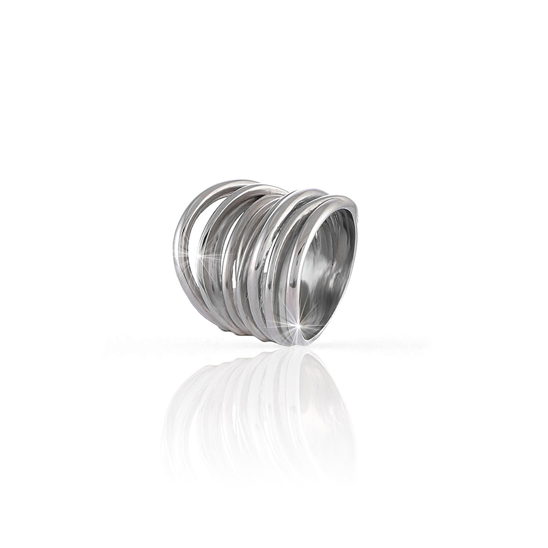 Anello Donna Unoaerre Argento Lucido Fascia Multifilo 485371