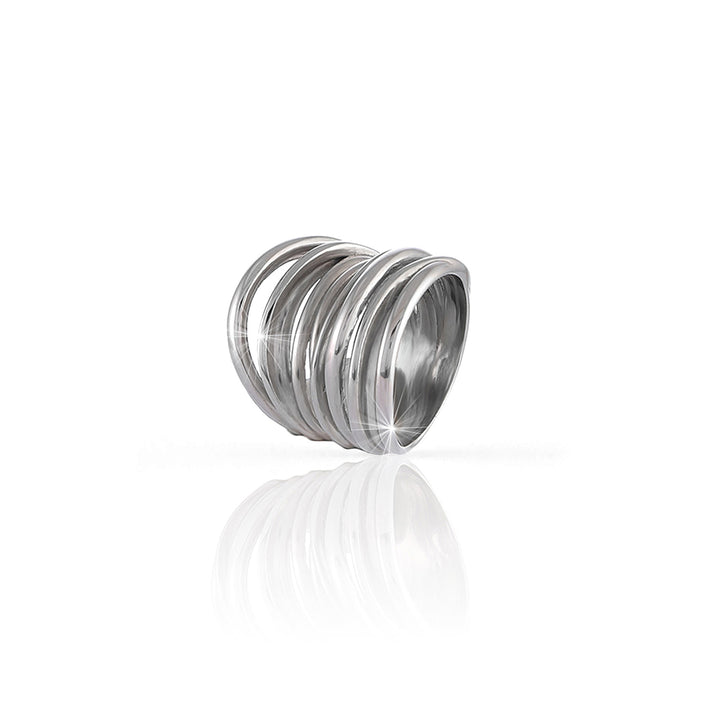 Anello Donna Unoaerre Argento Lucido Fascia Multifilo 485371