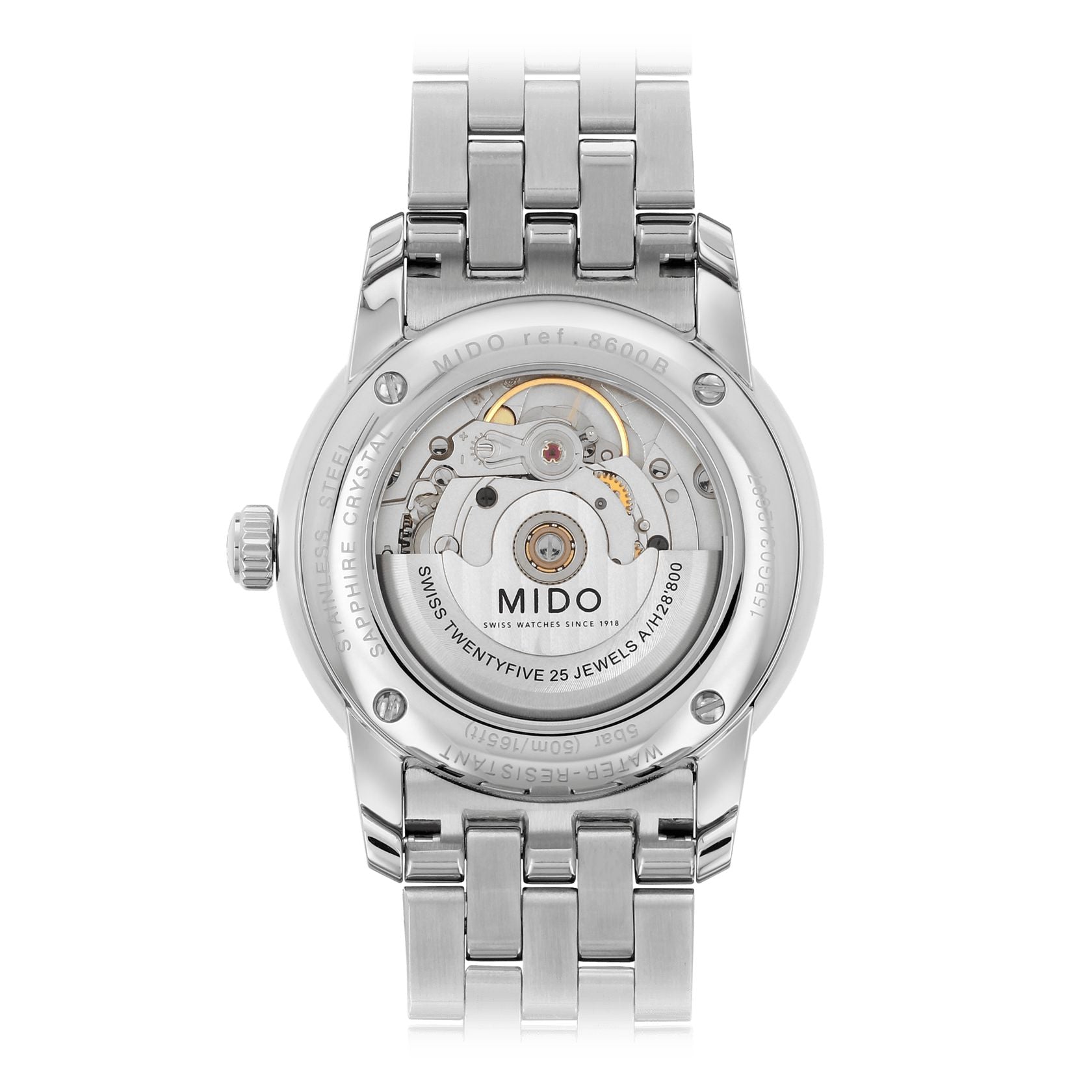 Orologio Uomo Mido Baroncelli Automatico Bianco Data M86004261