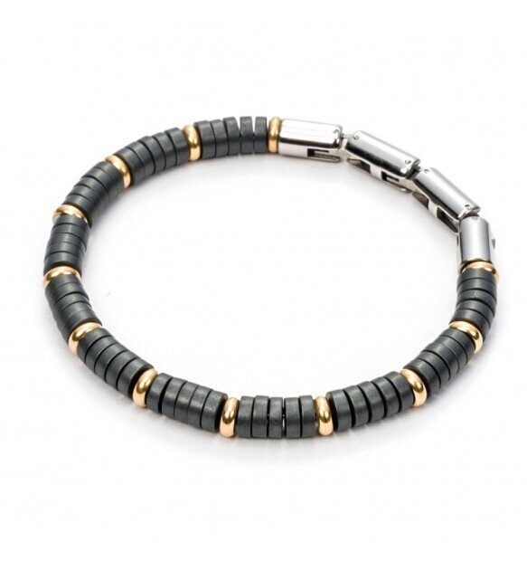 Bracciale Uomo 4US Cesare Paciotti  Acciaio Rondelle Grigie 4UBR5088