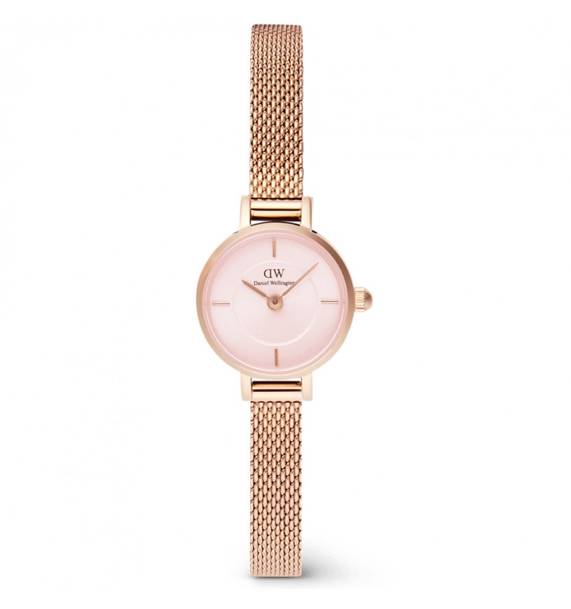 Orologio Donna Daniel Wellington Acciaio Champagne Petit Mini Melrose DW00100743