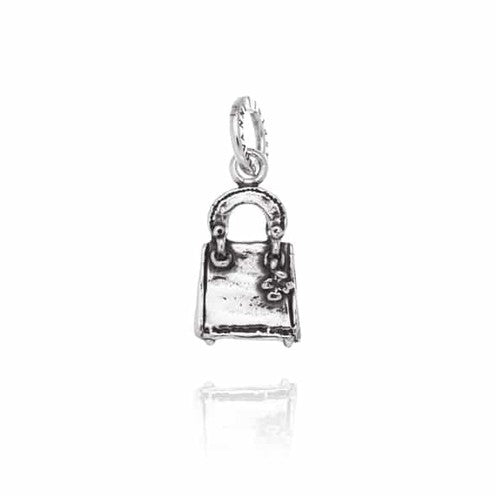 Charm Donna Giovanni Raspini Argento 925 Borsetta Realizzato A Mano 08722