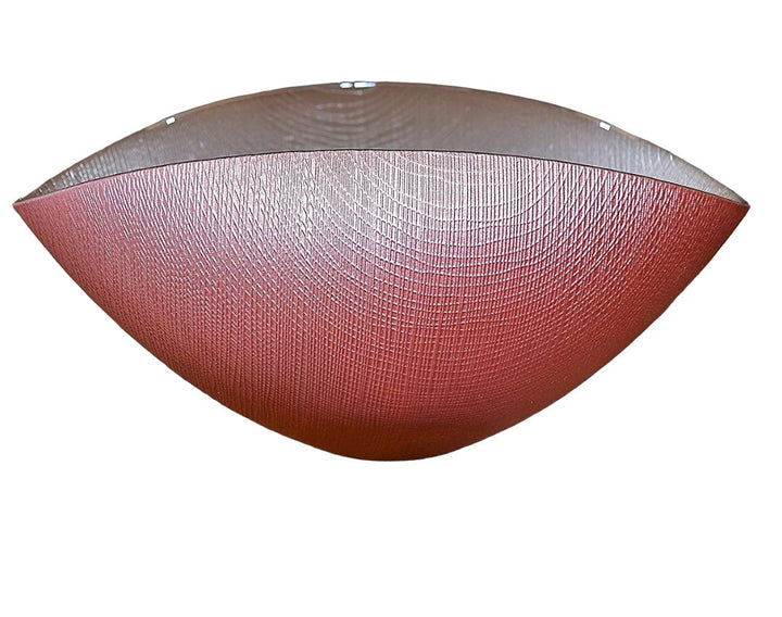 Centrotavola cristallo Onlylux Burano coppa rosa vintage 28x18 cm OL02508