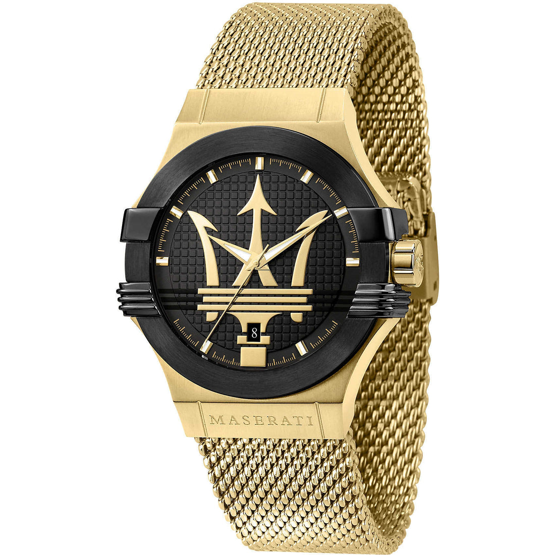 Orologio Uomo Acciaio Maserati Potenza Solo Tempo Data dorato R8853108006