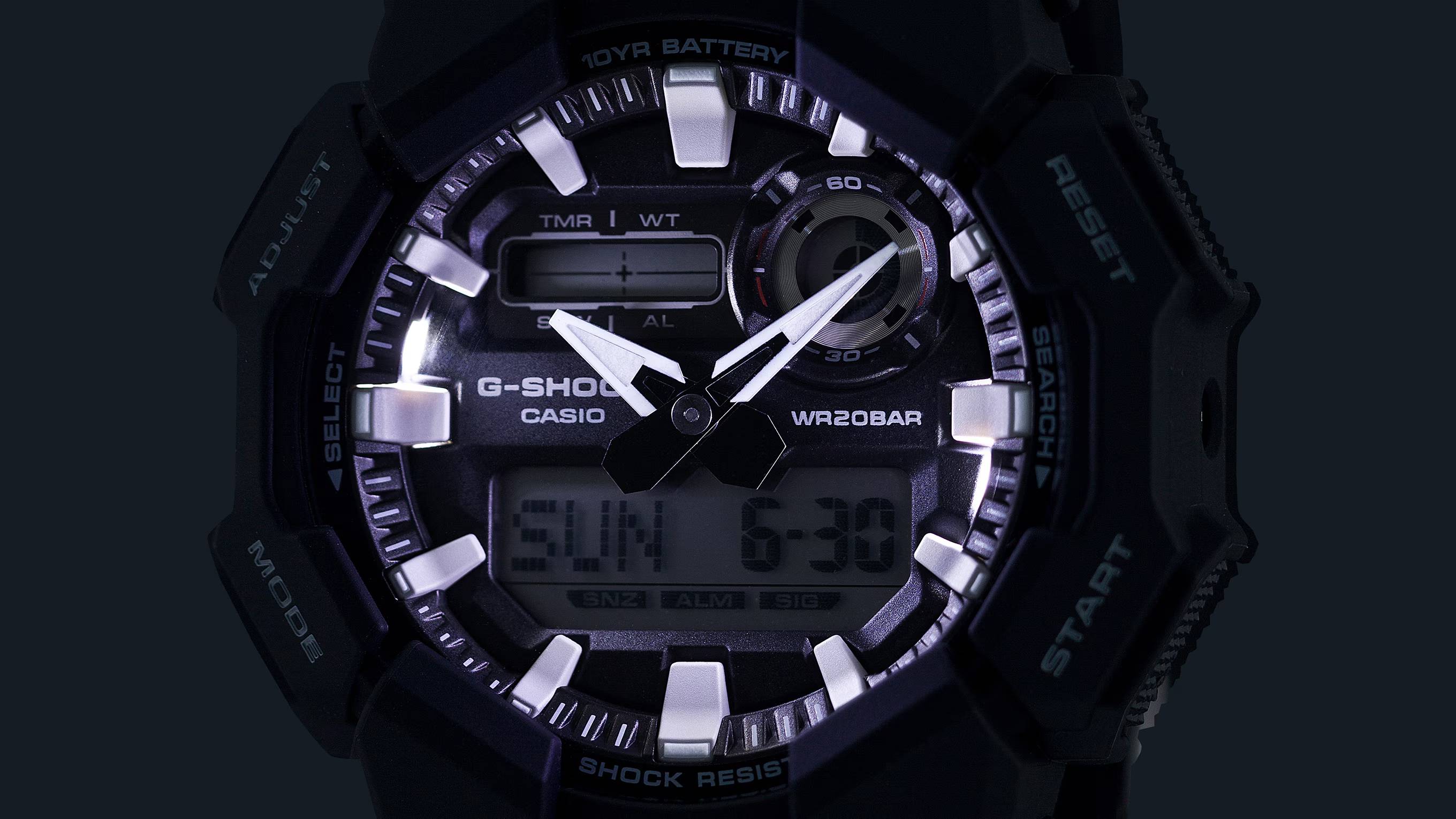 Orologio Uomo Casio G-SHOCK Blu Petrolio 10 Anni Batteria GA-010-2AER