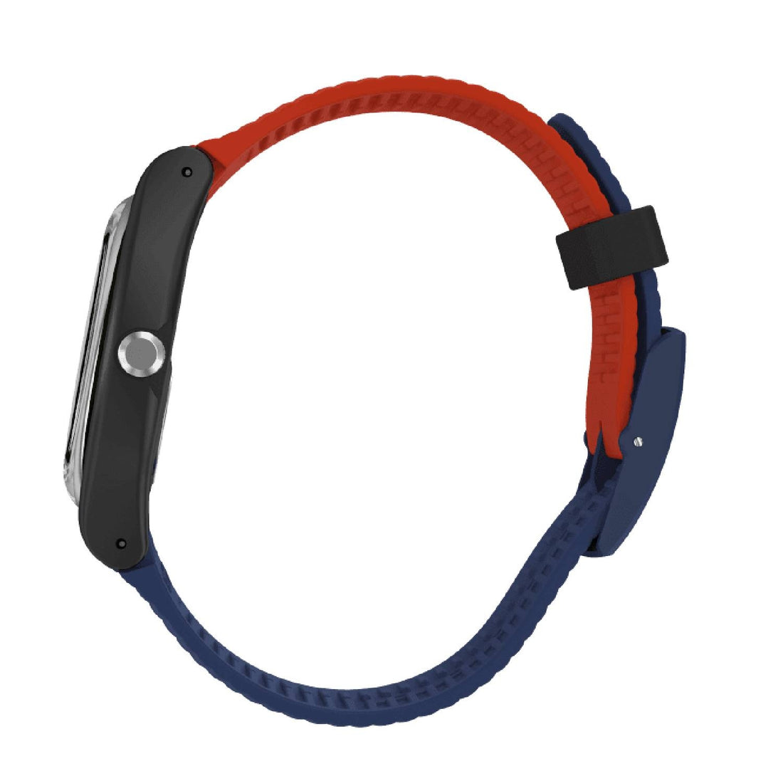 Orologio Uomo Gomma Swatch Quarzo Solo Tempo Rosso Blu REVIVAL SUOB171