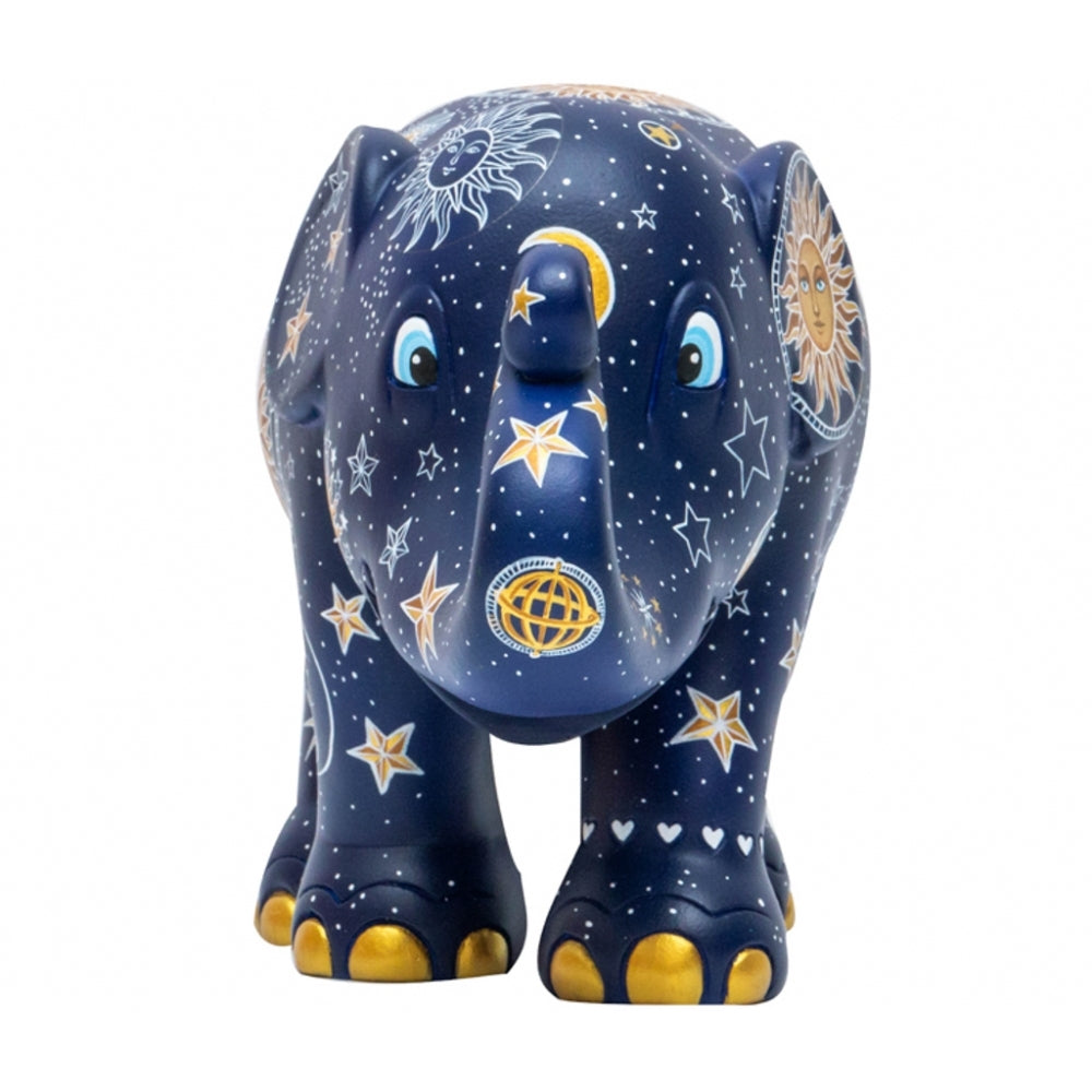 Scultura Elefante Onlylux Celestial 15 cm Resina Dipinto A Mano 8858831256903