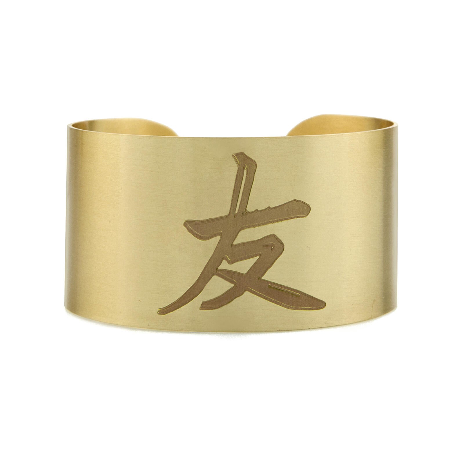 Bracciale Donna Lebole Kanji Rigido Medio Ottone Dorato Amicizia KJ Bra Amicizia