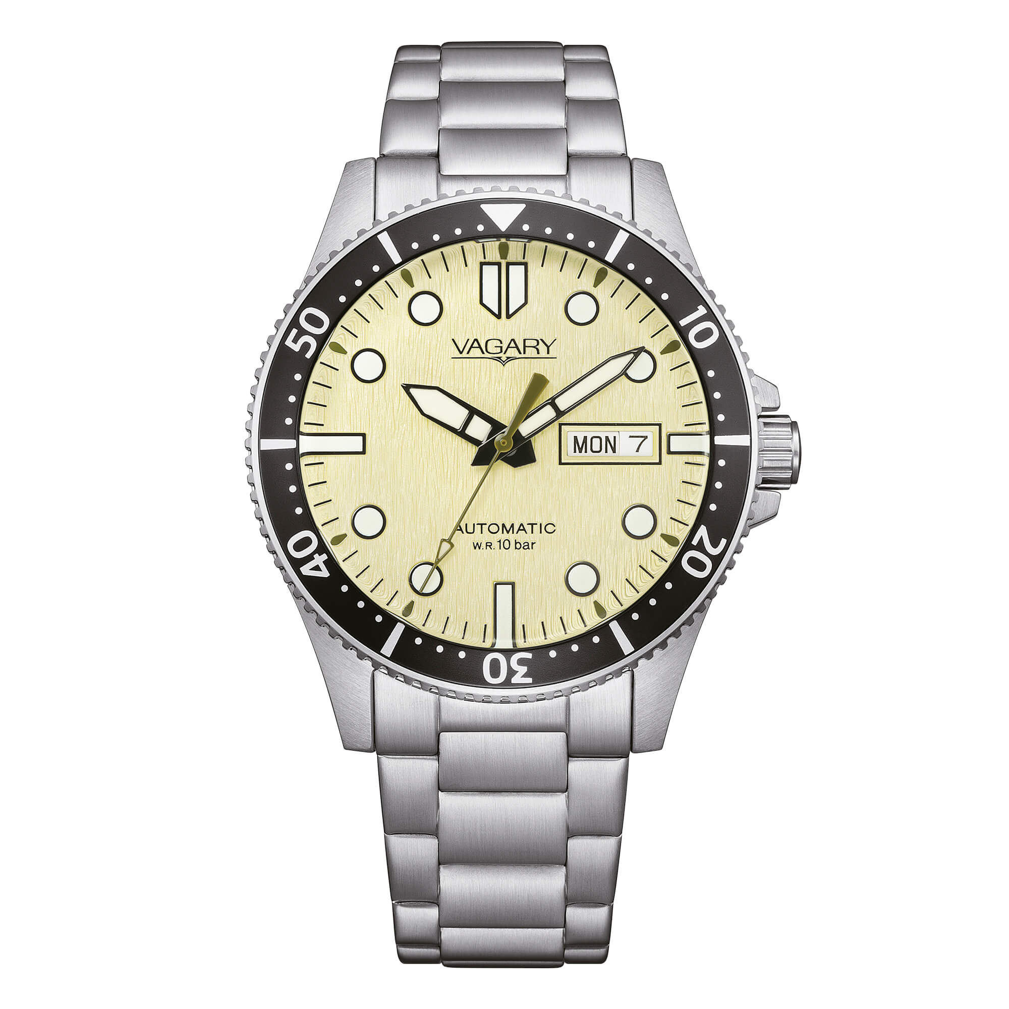 Orologio Uomo Vagary By Citizen Automatico Giallo Chiaro IX3-319-45