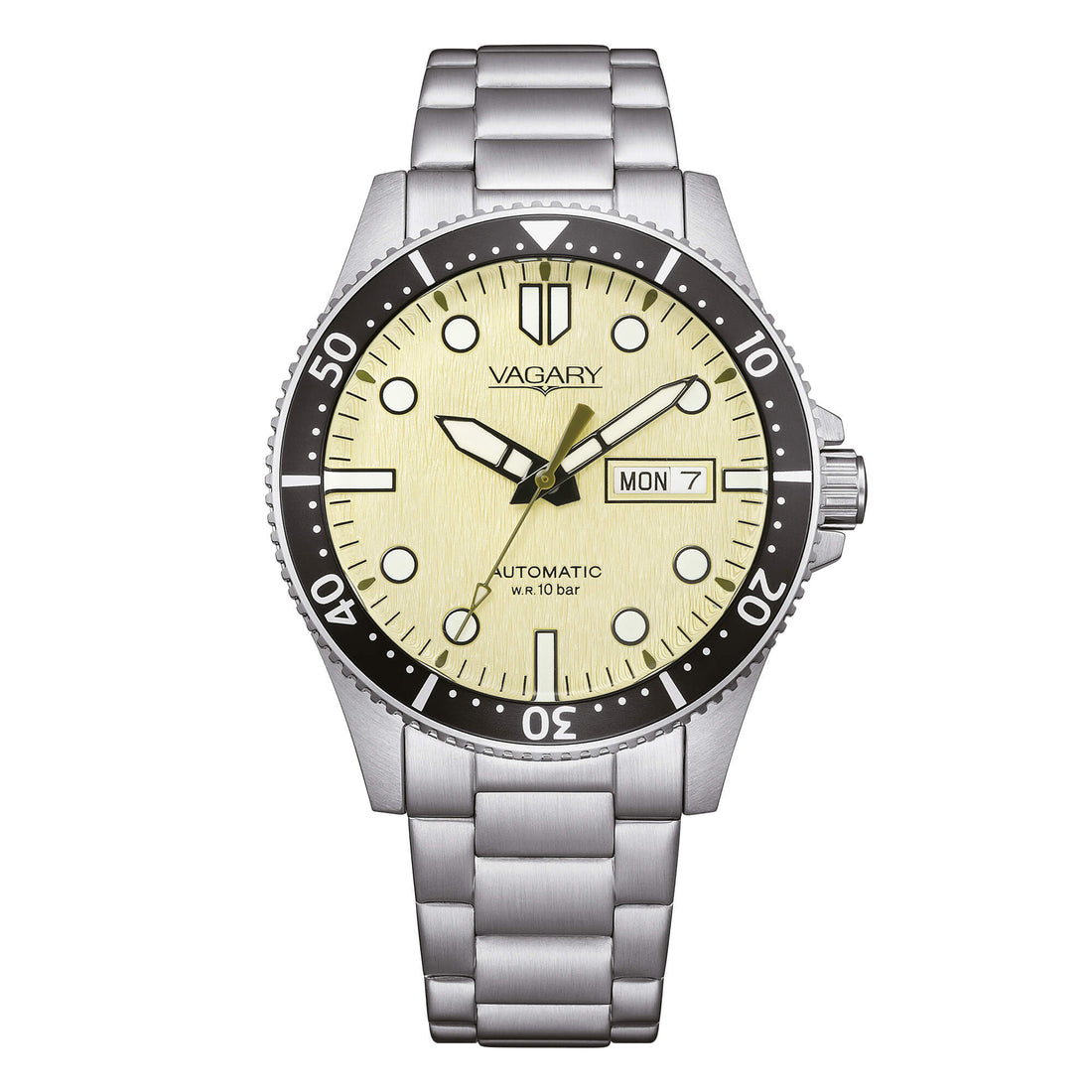 Orologio Uomo Vagary By Citizen Automatico Giallo Chiaro IX3-319-45