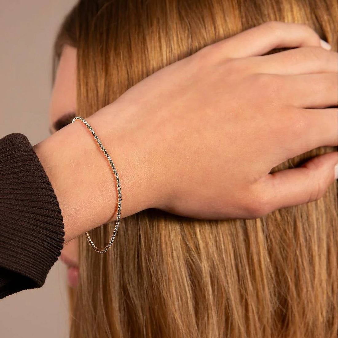 Bracciale Donna Milor Gold 9 KT Biglie Sfaccettate WSGD90575.YG