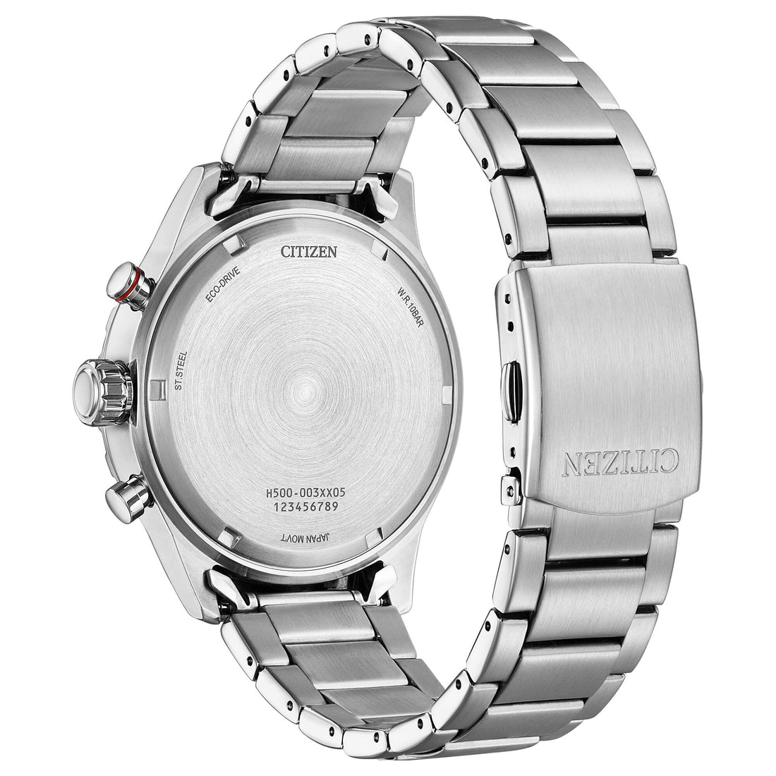 Orologio Uomo Citizen Eco Drive Cronografo Outdoor OF Acciaio Nero AT2520-89E