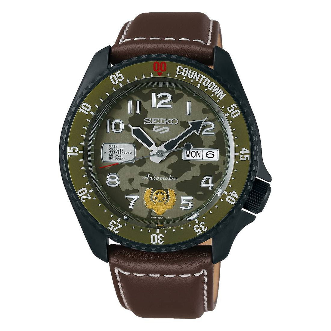Orologio Uomo Seiko 5 Street Fighter Guile Automatico Military Limited Edition SRPF21K1