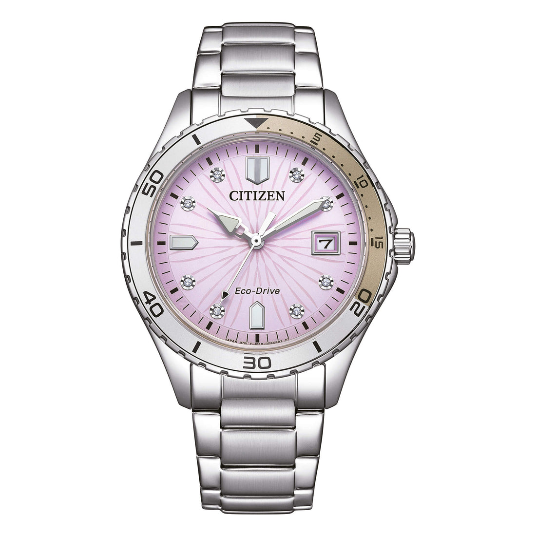 Orologio Donna Citizen Eco-Drive Acciaio Madreperla Zirconi FE6170-88X