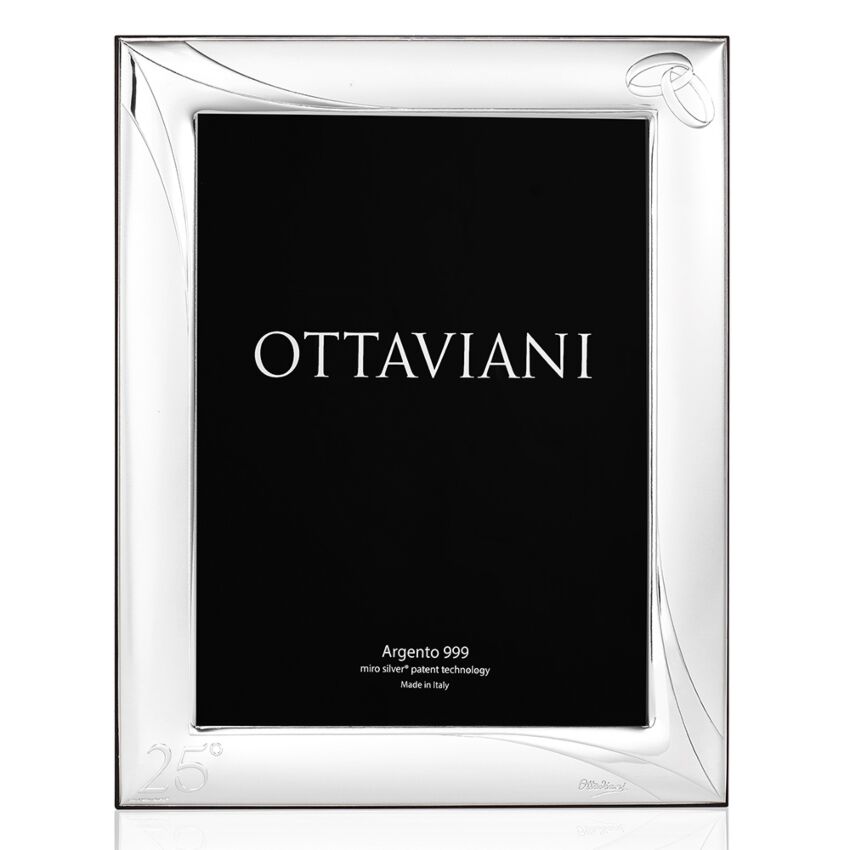 Cornice Ottaviani  Argento 13x18 25 Anni Di Matrimonio 5005A