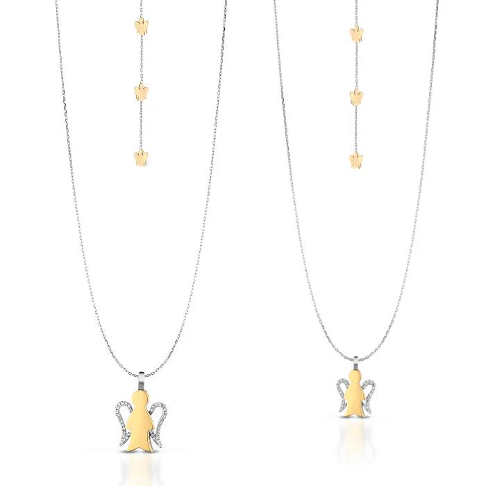 Collana DonnaRobgerto Giannotti Oro 18 KT Angelo Diamanti PZ674