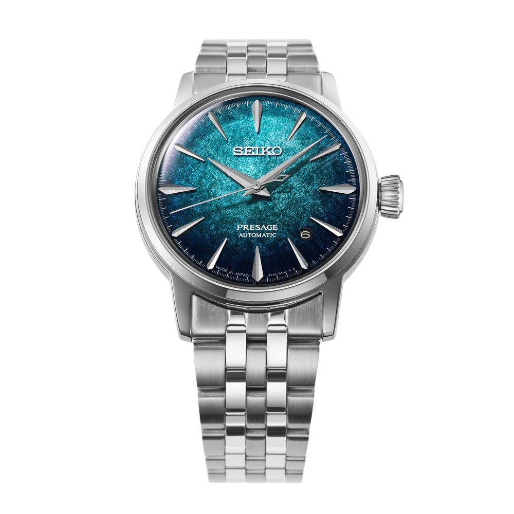 Orologio Uomo Seiko Presage Emerald Mist Cocktail Time Blu HCB001J1