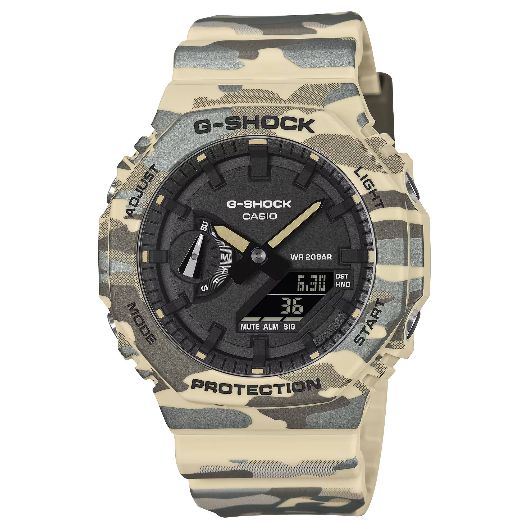 Orologio Uomo Casio G-SHOCK Camouflage Beige GA-2100CM-5AER