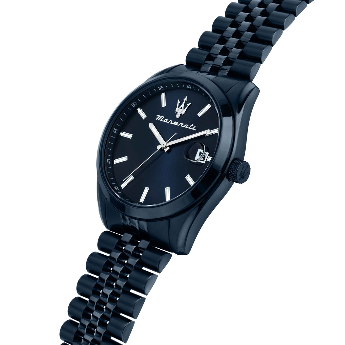 Orologio Uomo Maserati Acciaio PVD Blu Quarzo Solo Tempo Rosè Data R8853151016