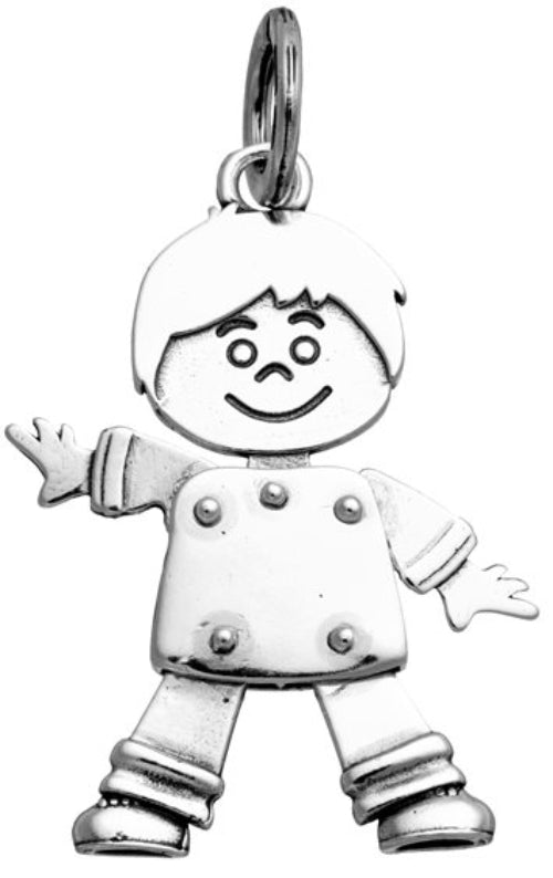 Charm Unisex Giovanni Raspini Argento 925 Ciondolo Bimbo Grande Fatto A Mano 11441