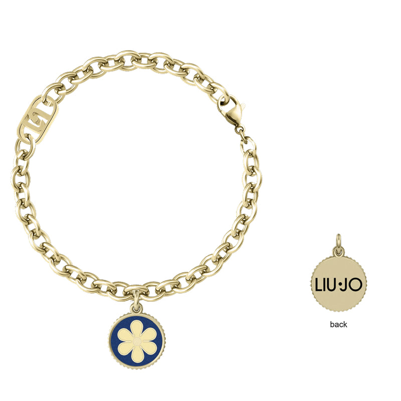 Bracciale Donna Liu Jo Acciaio Dorato Fiore LJ3111