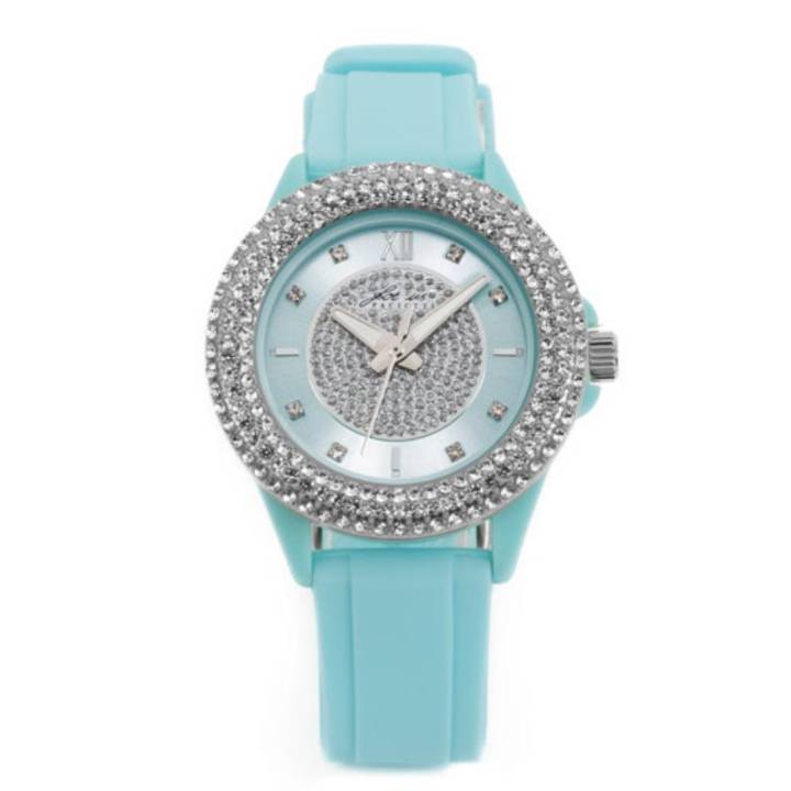 Orologio Donna 4US Cesare Paciotti Quarzo Solo Tempo Azzurro Zirconi Bianchi T4SW492