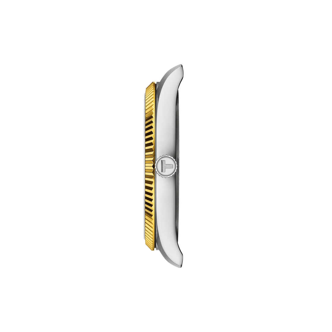 Orologio Uomo Tissot Ballade Acciaio Dorato Bianco Quarzo Data T1564102203100