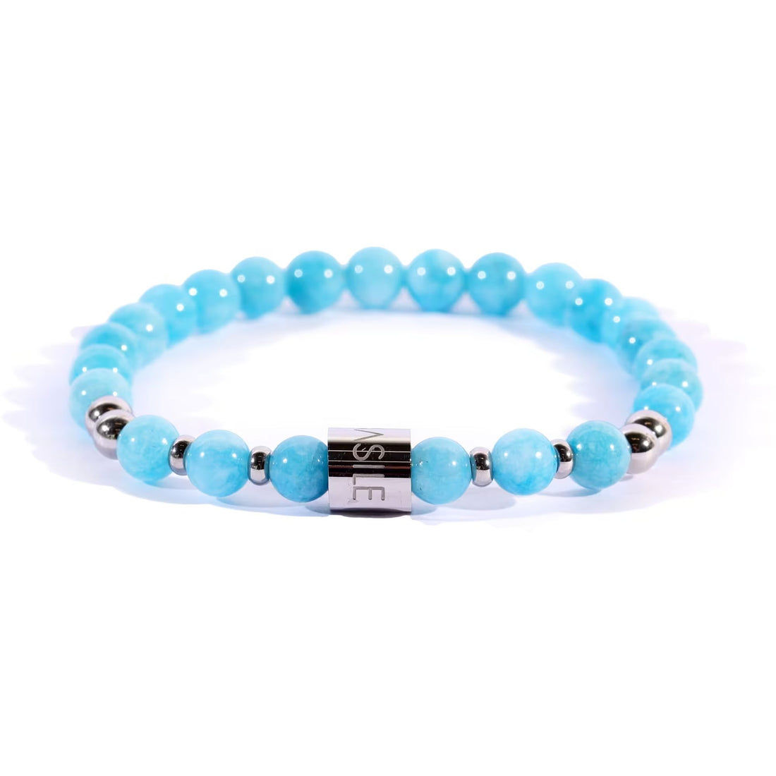 Bracciale Uomo Ivan Basile Elastico Pietra Giada BE601NB-M