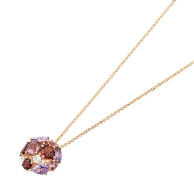 Collana Donna Ponte Vecchio Gioielli Oro 18 KT Ametista Diamante CP1758GRR-P