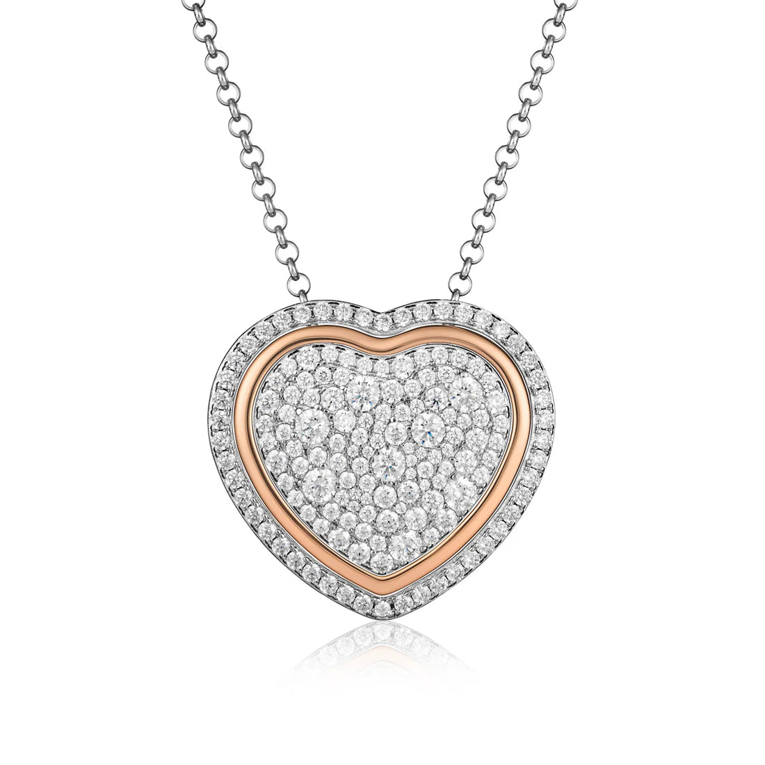 Collana Donna Roberto Giannotti Trilogia D'Amore Argento 925 Cuori GIA448