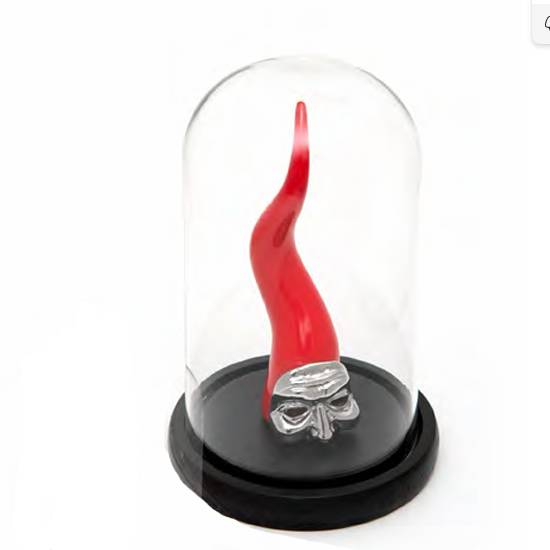 Corno Sequenze Rosso Maschera 21 cm SQ2561/2