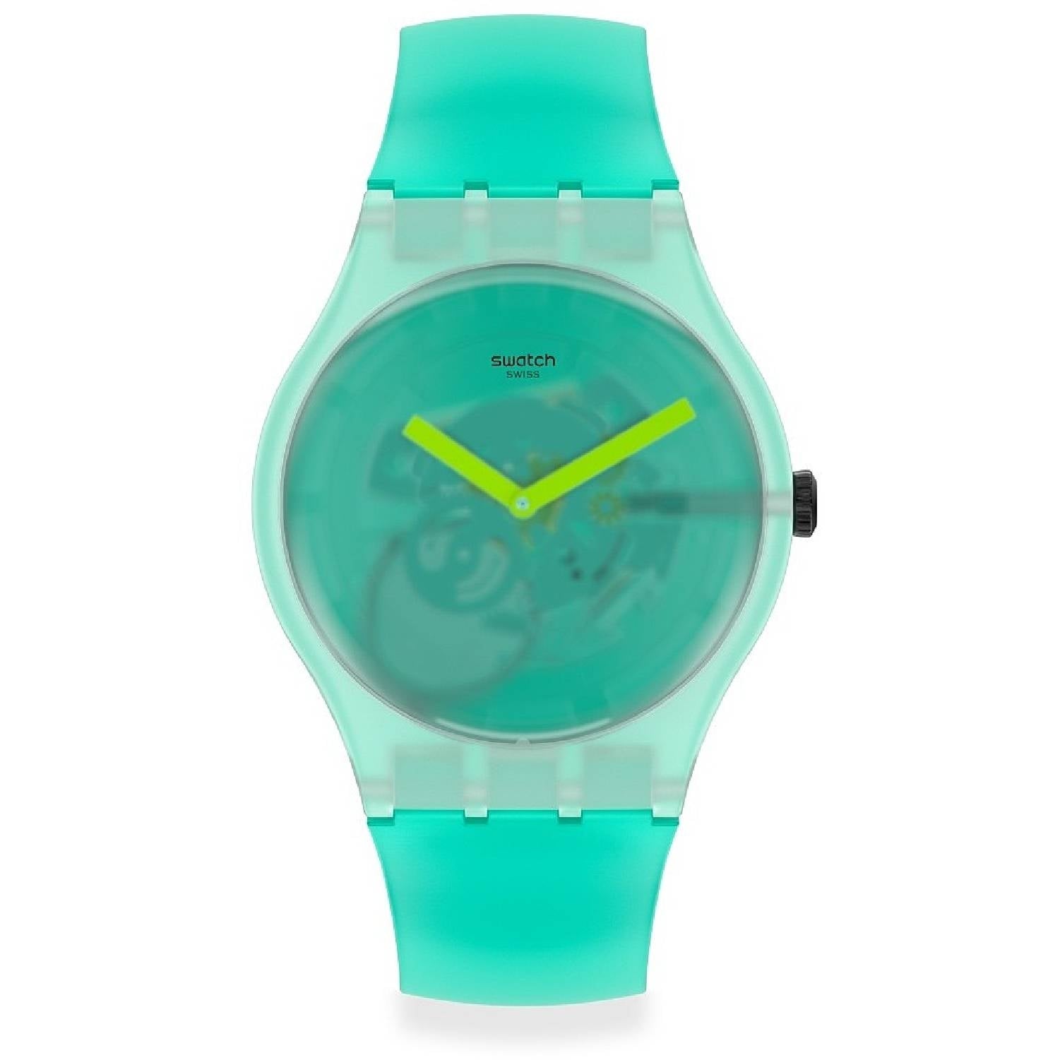 Orologio Donna Silicone Gomma Swatch Solo Tempo Quarzo Natuire Blur SUOG119