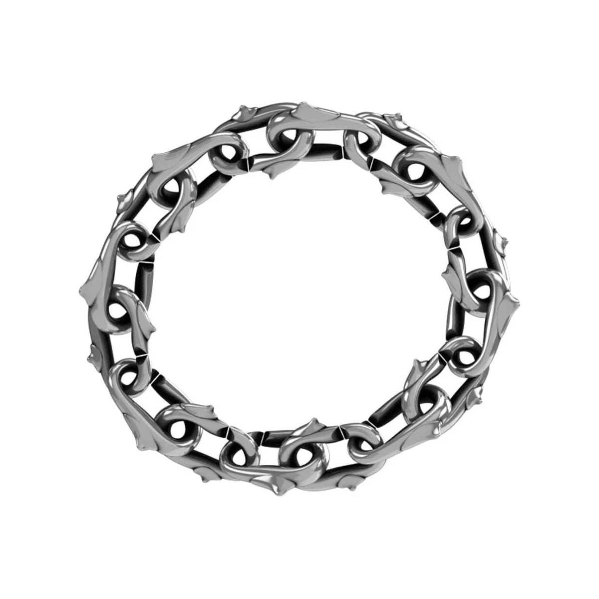 Bracciale Unisex John Richmond Giropolso Spine 20 mm Bronzo Argentato JRTC10BW