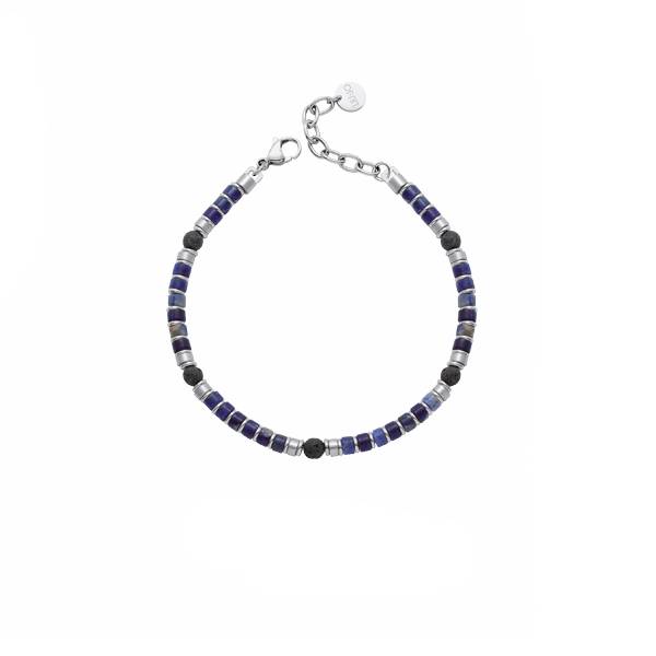 Bracciale Uomo Liu Jo Acciaio Pietre MLJ628