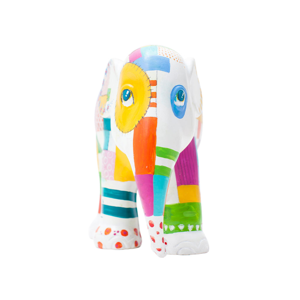 Scultura Elefante Onlylux Iro Iro 15cm Resina Dipinto A Mano 8858831232426