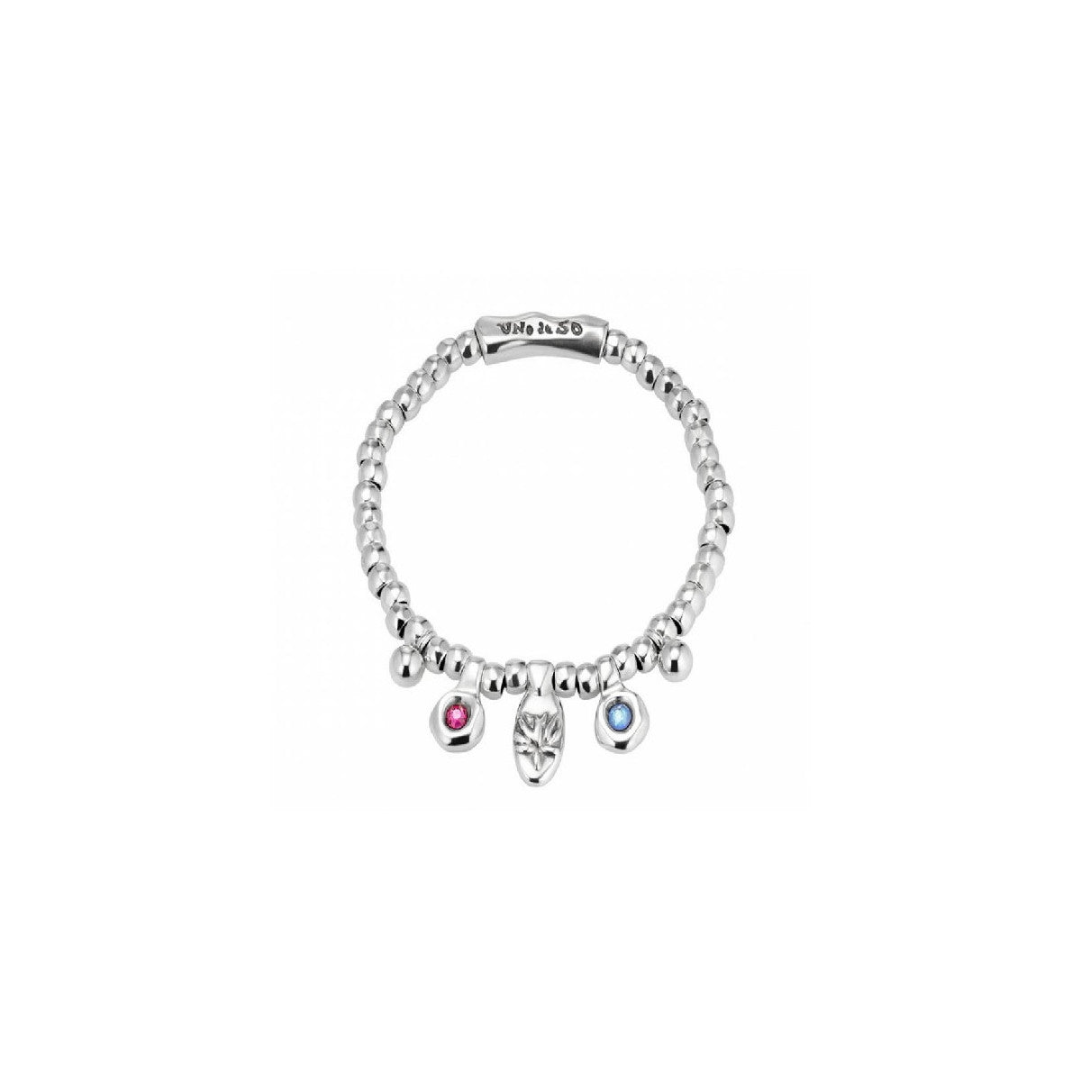 Bracciale Donna Uno De 50 Acciaio Con Cristalli Multicolor