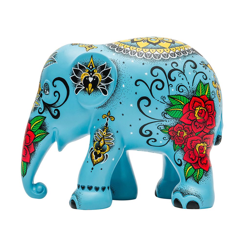Scultura Elefante OnlyLux Gardnerfante 10 cm Resina Dipinto A Mano 8858831245532