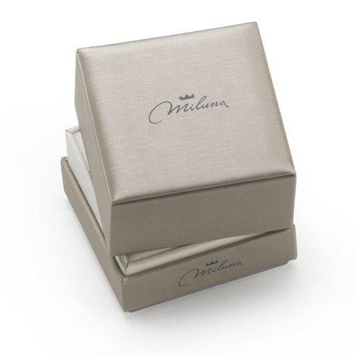 Anello Donna Miluna Argento 925 Cuore Topazi Bianchi Misura 14 LID4006