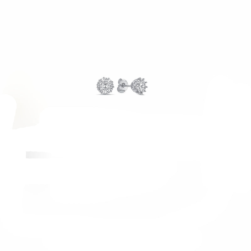Orecchini Donna Liu Jo Acciaio Bianco  con Zirconi Bianchi LJ2585