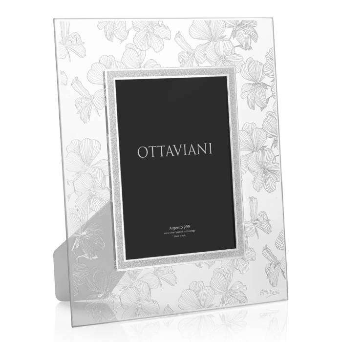 Cornice Ottaviani Argento Fiore Di Pesco 13x18 6026A