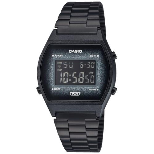 Orologio Donna Acciaio Casio Quarzo Nero PVD Digitale Vintage B640WBG-1BEF
