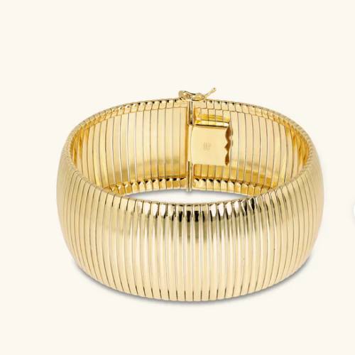 Bracciale Donna Etrusca Cleopatra Fascia Grande Placcata Oro Giallo 18kt WSET00543.YG