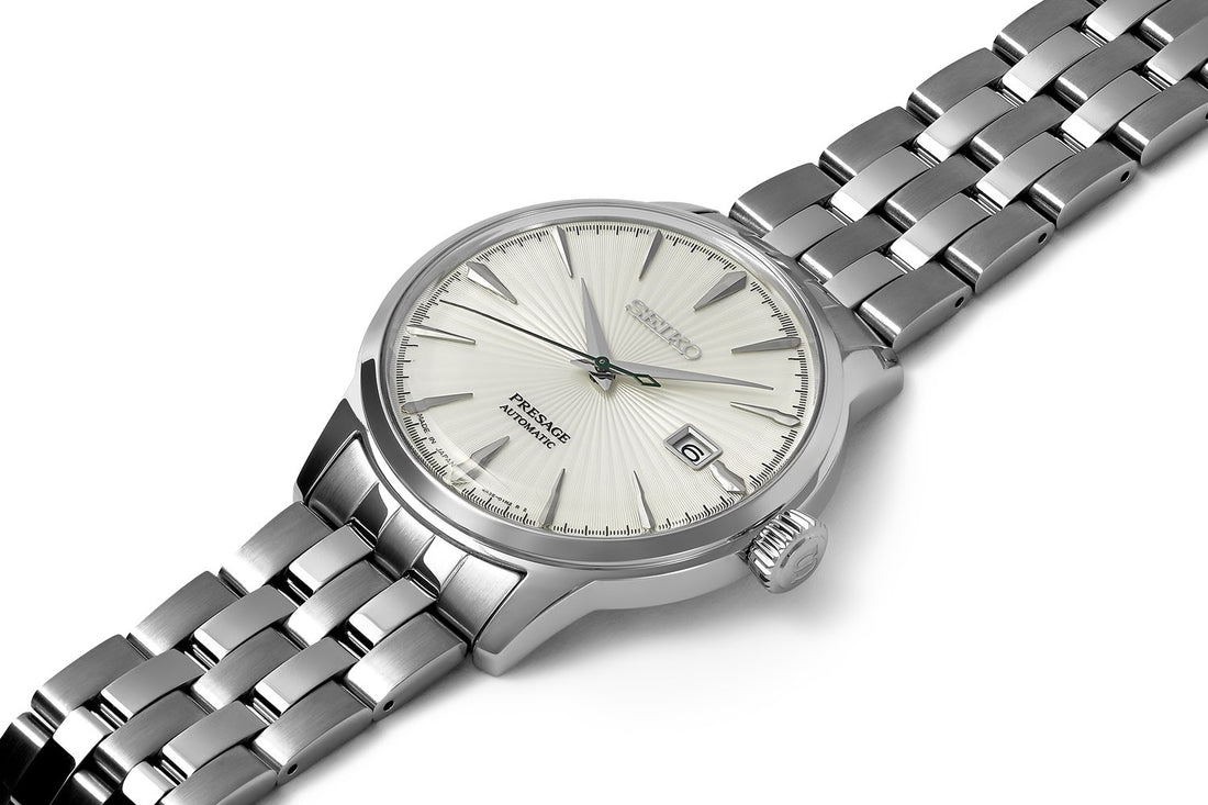 Orologio Uomo Seiko Automatico Presage Solo Tempo Acciaio Cocktail Time SRPG23J1